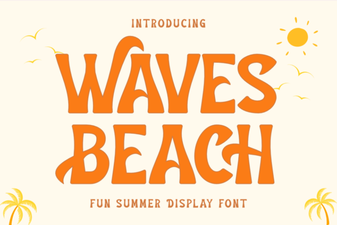 Waves Beach Font: a Designer's Coastal Toolkit