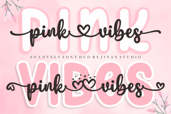 Pink Vibes Duo: Creative Font Pairing for Design Projects
